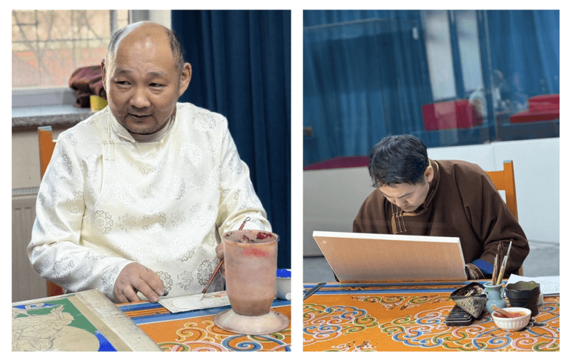 Нэг өдрийн Цагаан дара эх бурхан бүтээж байна