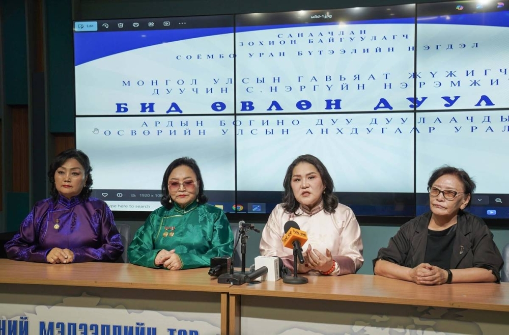 Open book in library with bookshelves